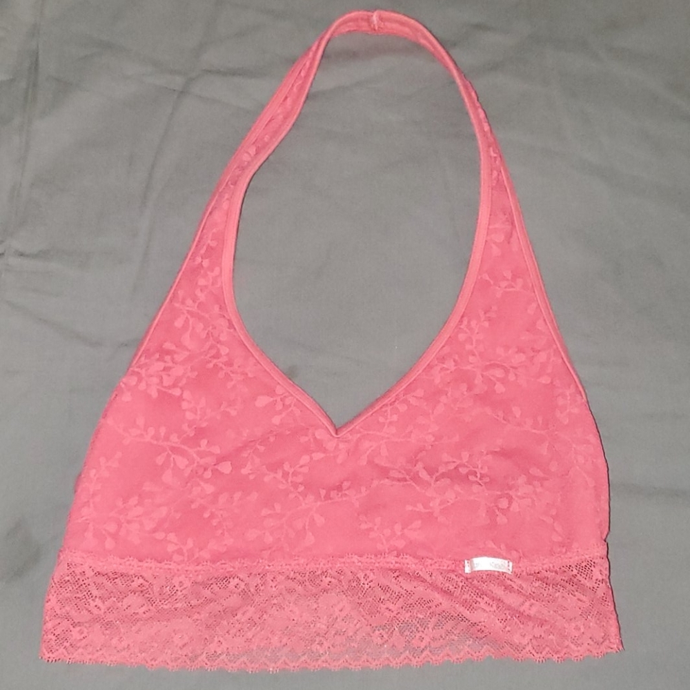 Calvin Klein Bare Lace Halter Bra